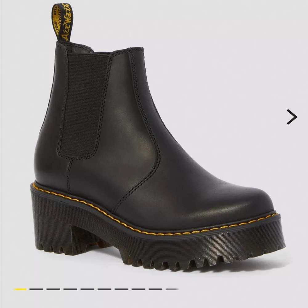 Dr. Martens Black Platform Chelsea Boots
